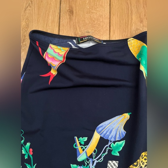 Vintage Leonard Paris print mini skirt - Picture 5 of 5